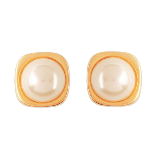 Susan Caplan Rediscovered 1980s Vintage Faux Pearl Studs