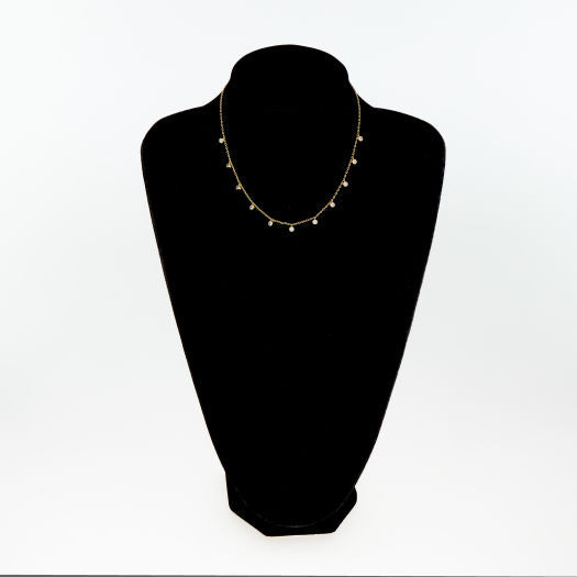 Dangling Crystal Charm Necklace
