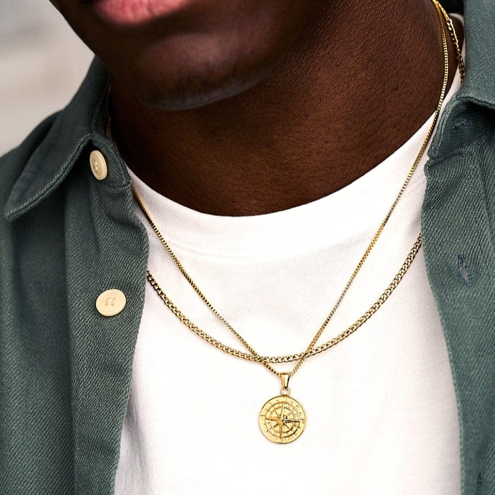 Gold Round Box Chain - Unisex