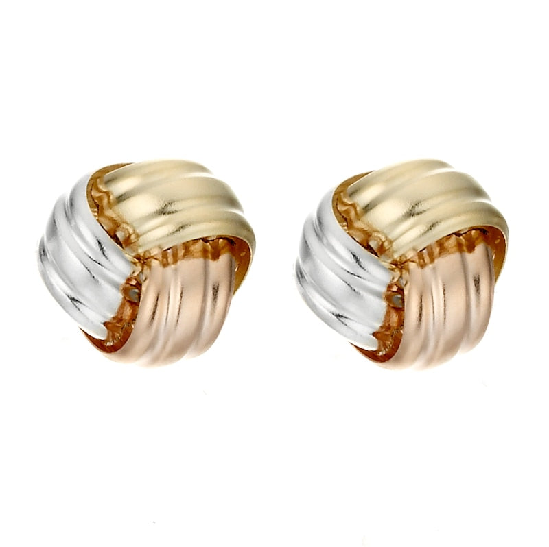9ct Gold Knot Stud Earrings