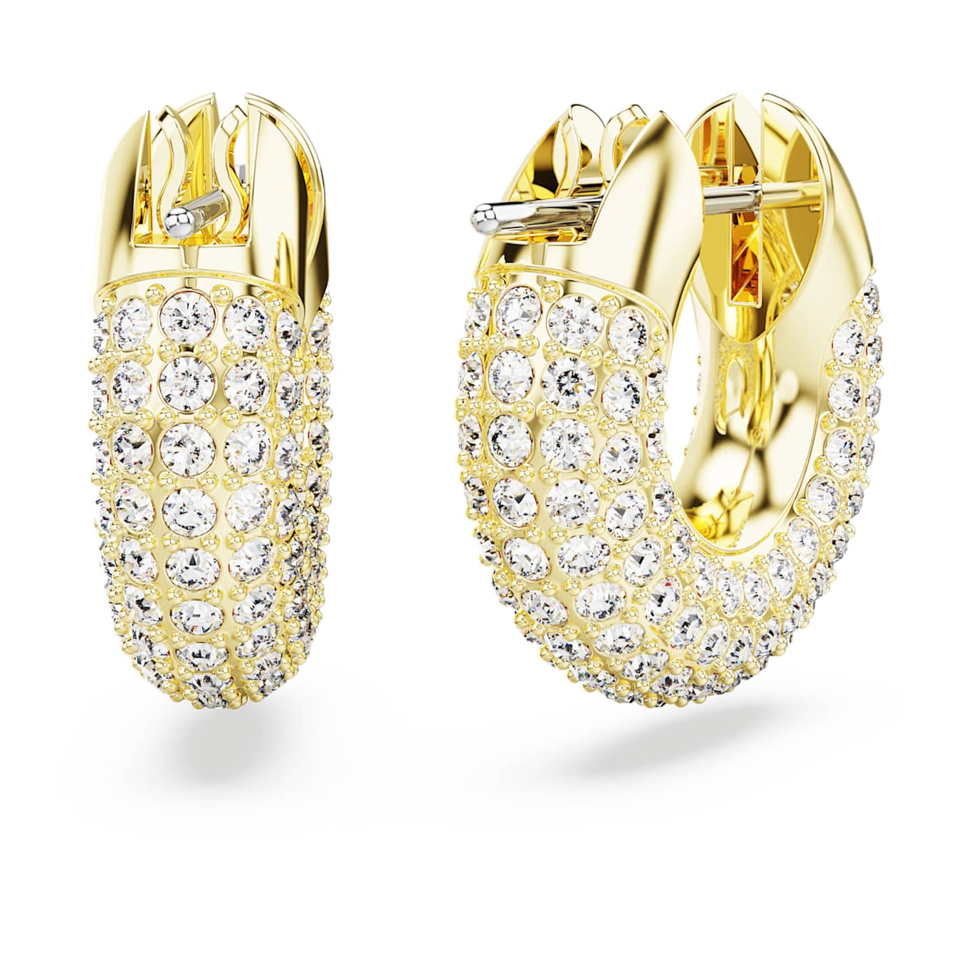 Swarovski Dextera Small Gold Hoop Earrings