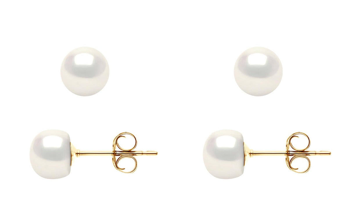 9ct Gold Cultured Freshwater Pearl Studs