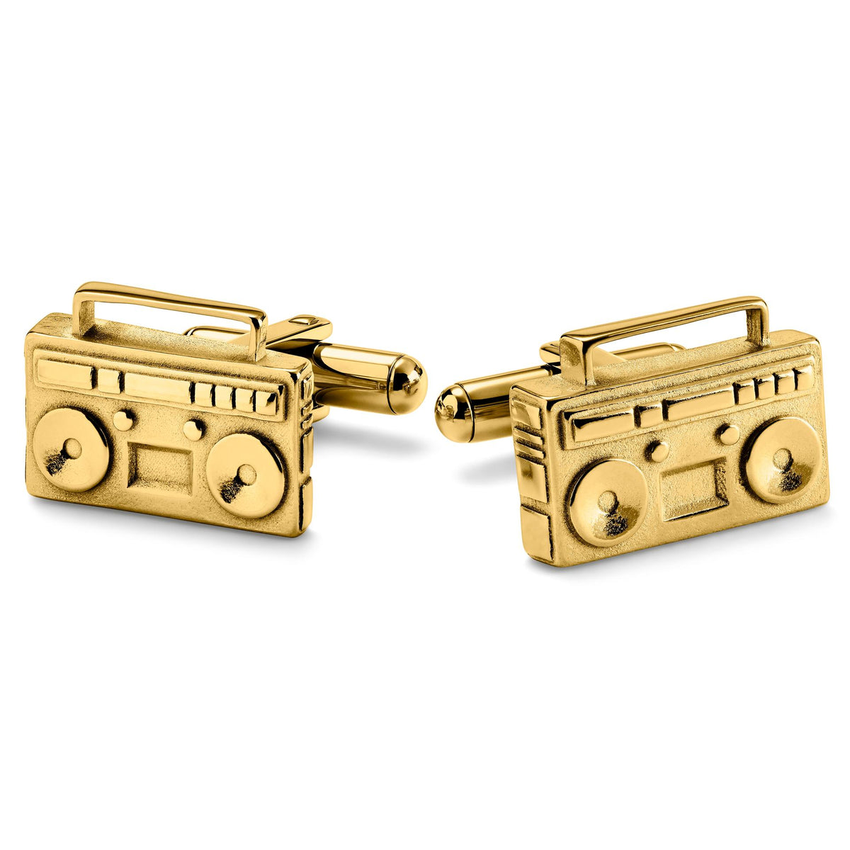 Gold Tone Radio Cufflinks - RSVP Uganda