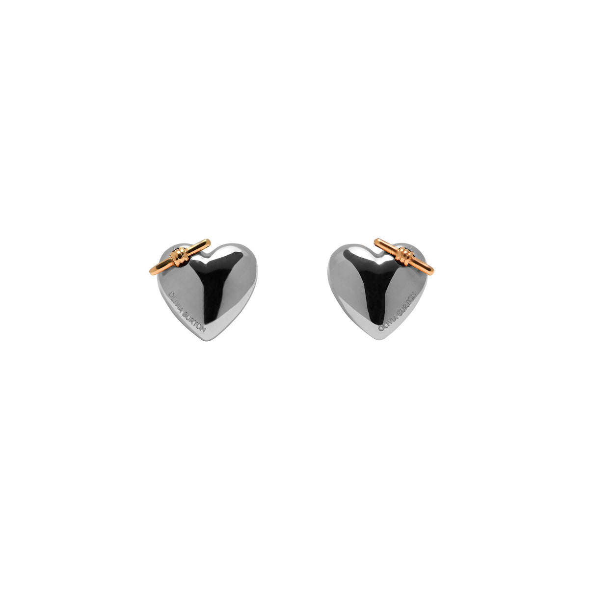 Olivia Burton Knot Heart Mixed Metal Studs - RSVP Uganda