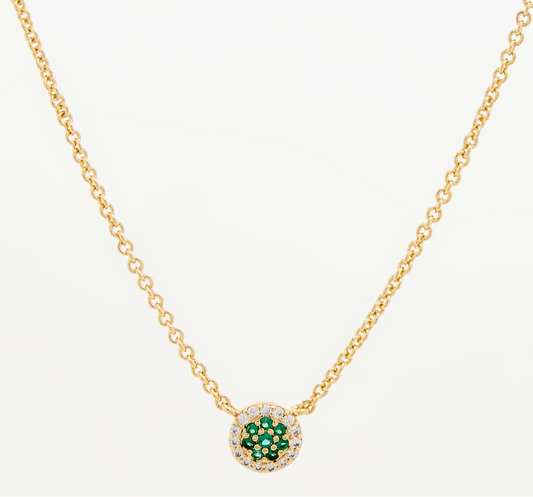 US Polo Assn Celine Necklace & Earring Set - Green