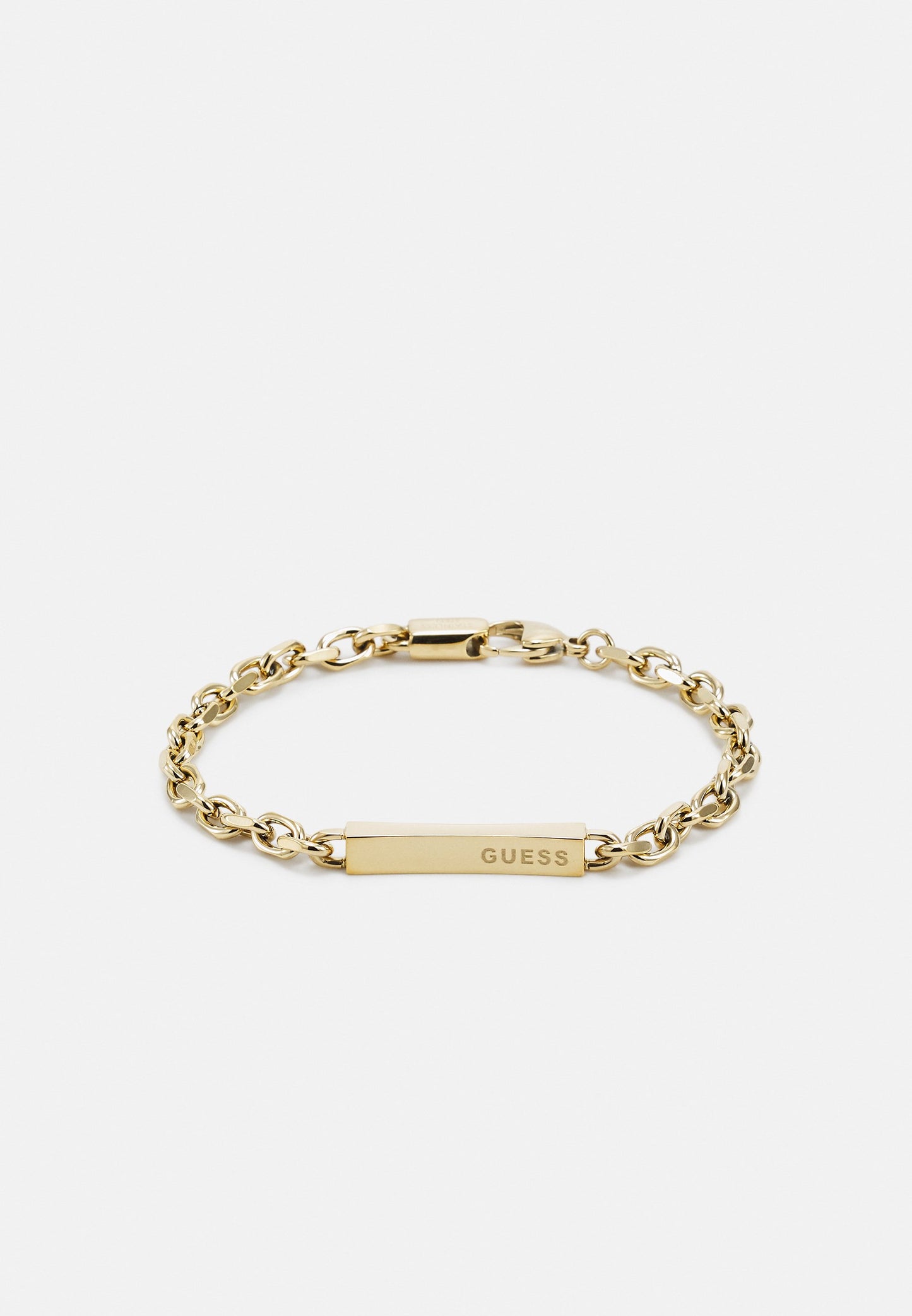 Guess Yellow Gold Tone  Plate Bracelet
