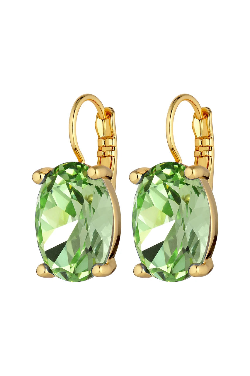 Dyrberg Kern Chantal Green French Hook Earrings