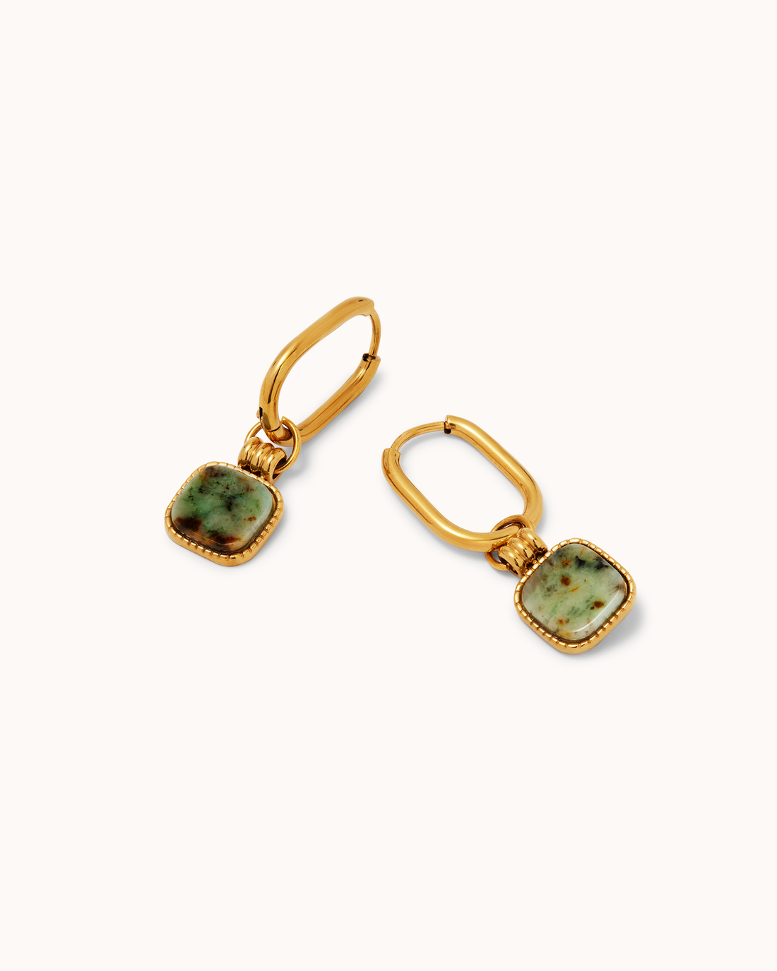 African Pine Charm Drop Huggie Earrings - RSVP Uganda