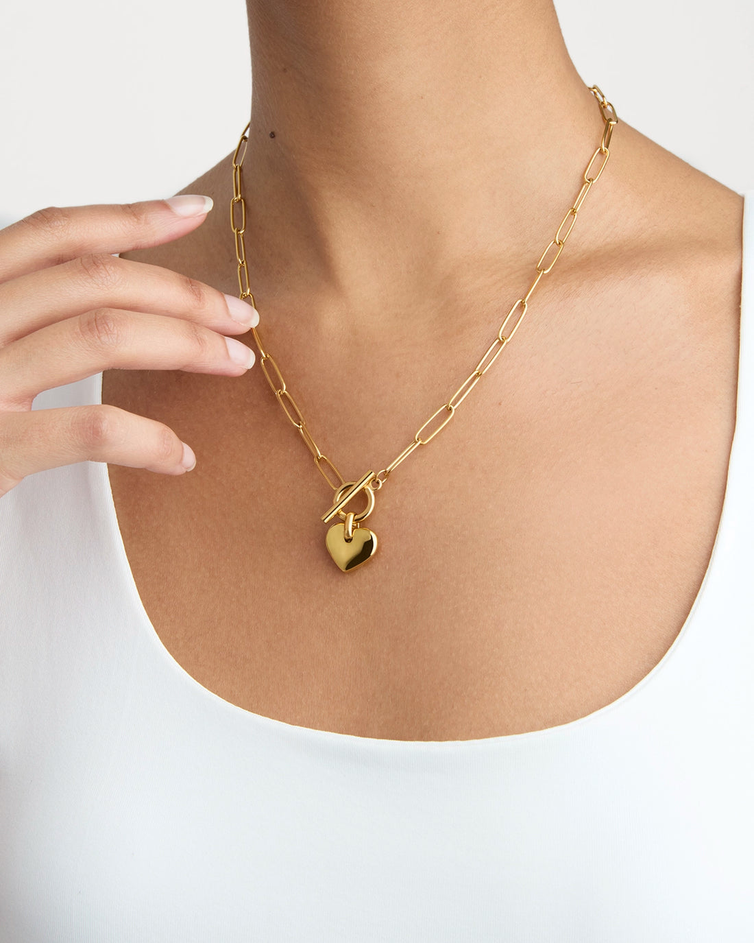 Heart T-Bar Pendant Necklace - RSVP Uganda