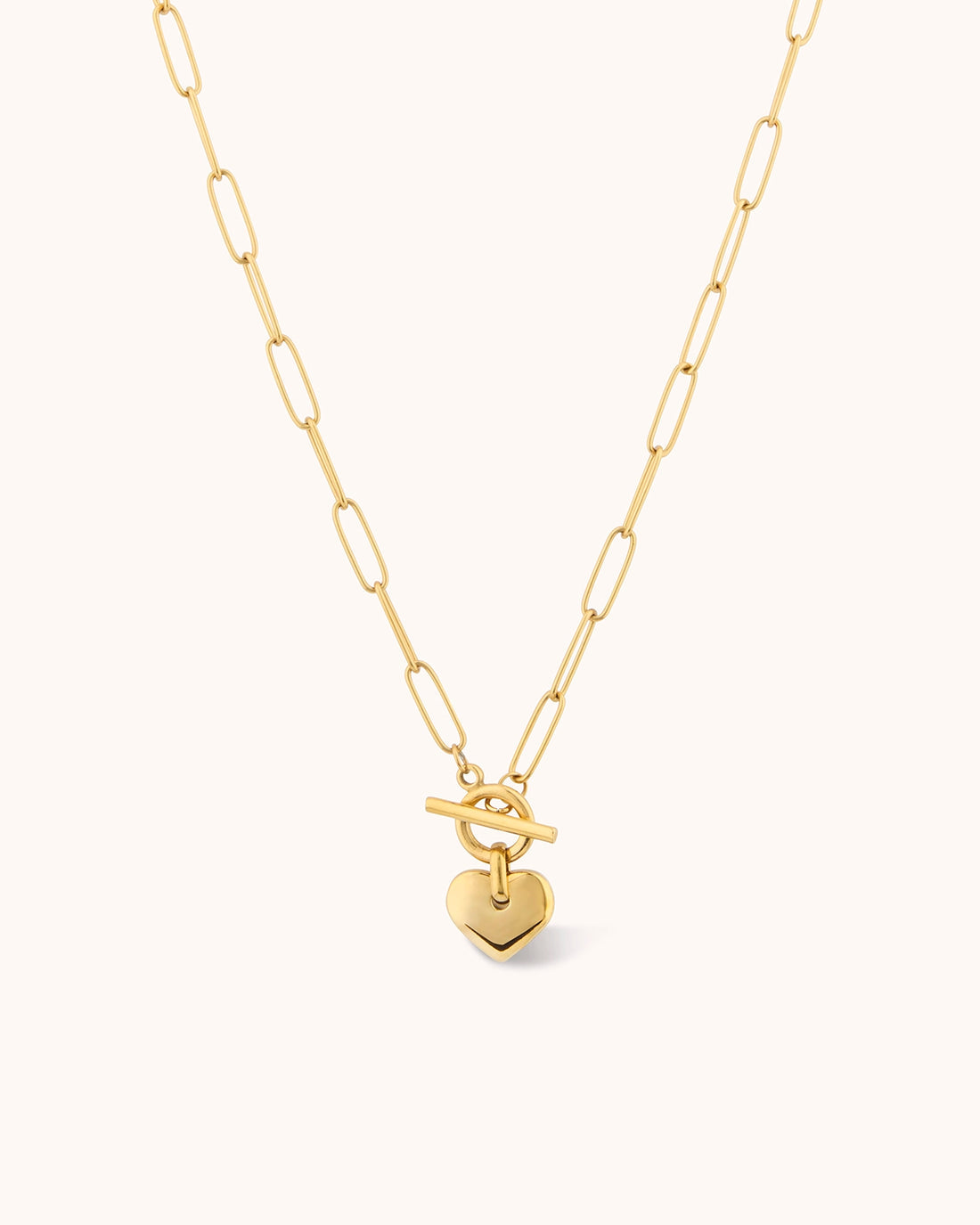 Heart T-Bar Pendant Necklace - RSVP Uganda