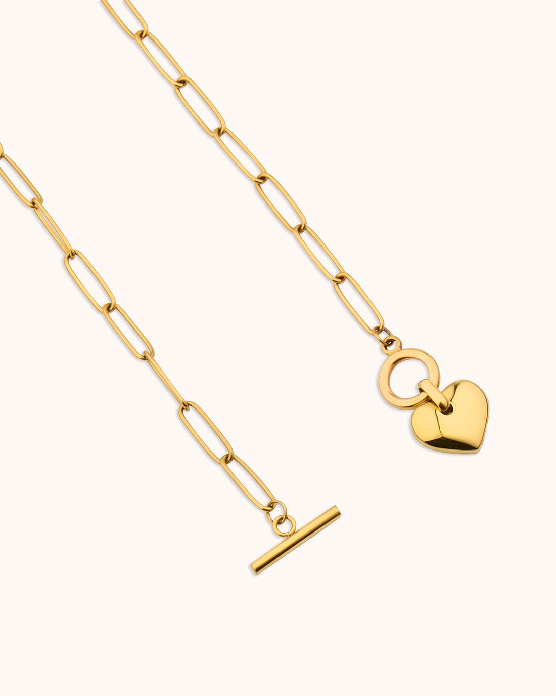 Heart T-Bar Pendant Necklace - RSVP Uganda
