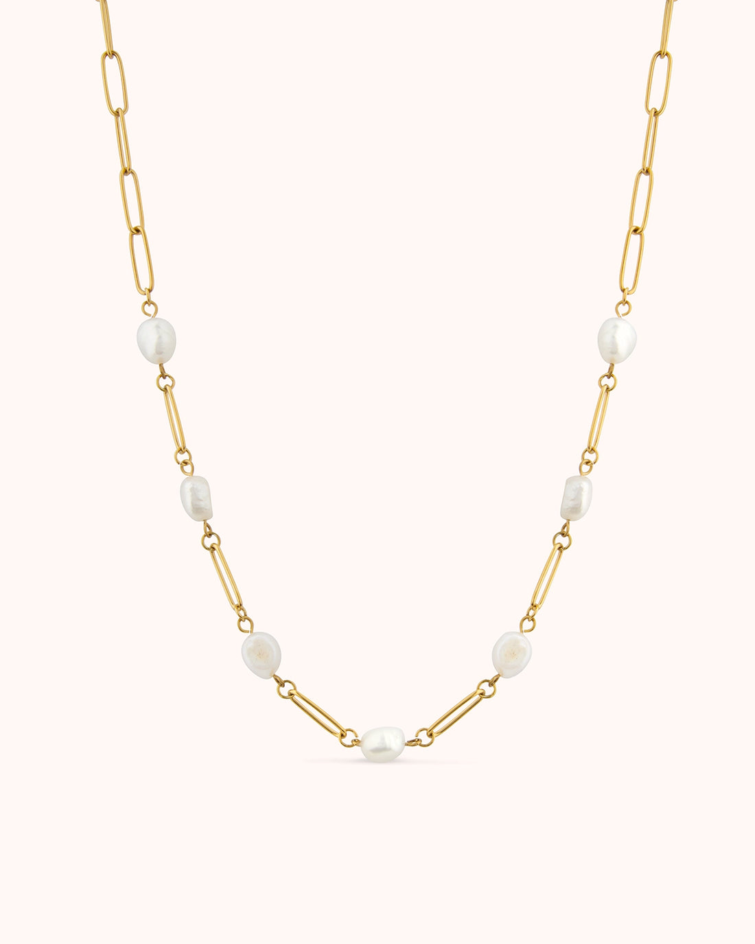Gold Freshwater Pearl Mixed Chain Necklace - RSVP Uganda