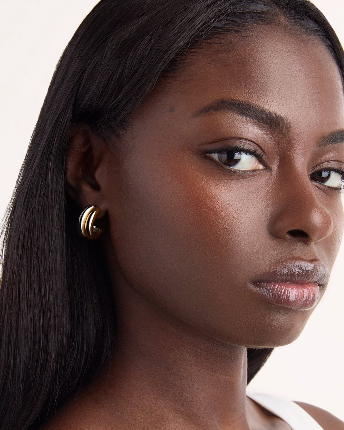 Mixed Metal Hoop Earrings - RSVP Uganda