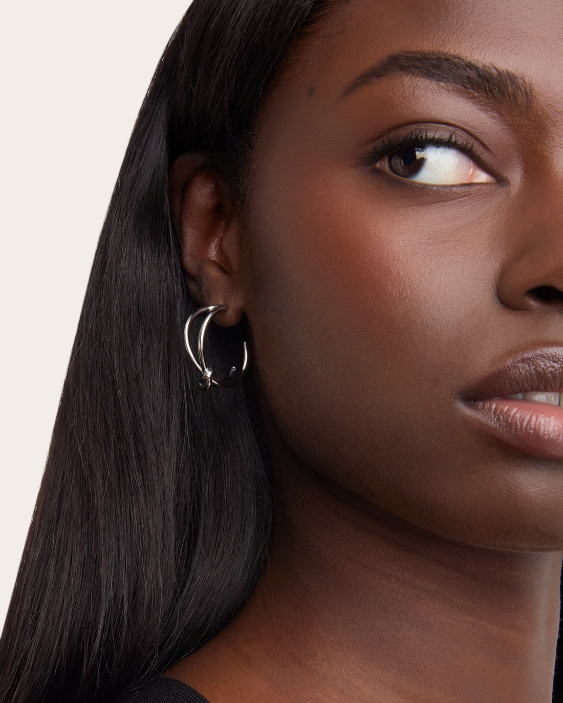 Double Layered Knot Hoop Earrings - RSVP Uganda