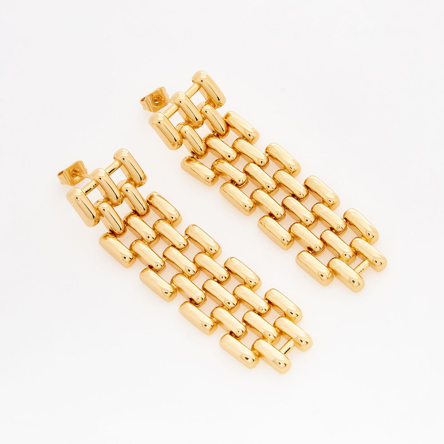 Heirloom Straight Chain Drop Earrings