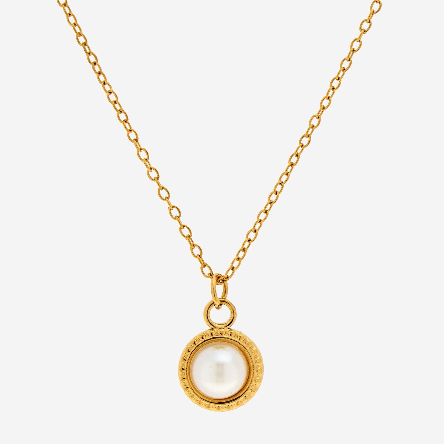 ANDA Pearl Effect Pendant Necklace