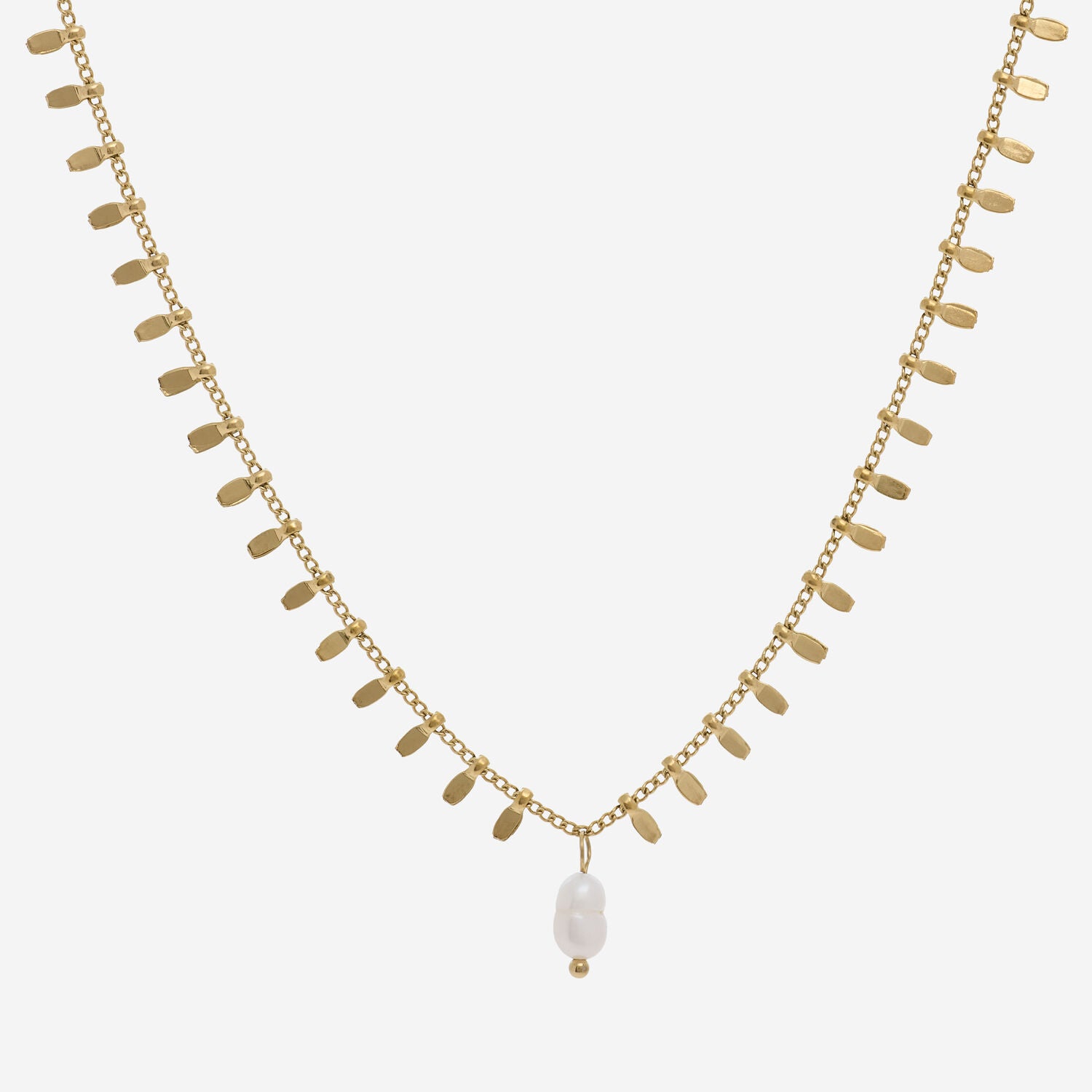 Multi Bar Charm Pearl Necklace - RSVP Uganda