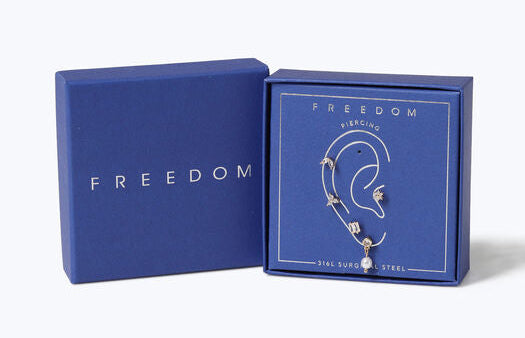 Five Piece Gold Tone Flat Back Stud Earring Set - RSVP Uganda