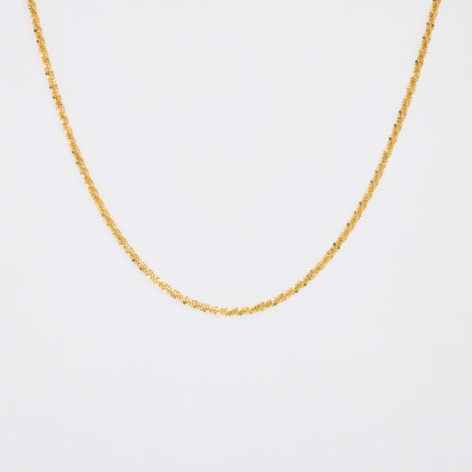 Vita Gold Plated Sterling Silver Rock Chain Necklace