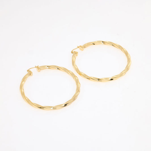 Guess 60mm Twist Hoop Earrings - RSVP Uganda