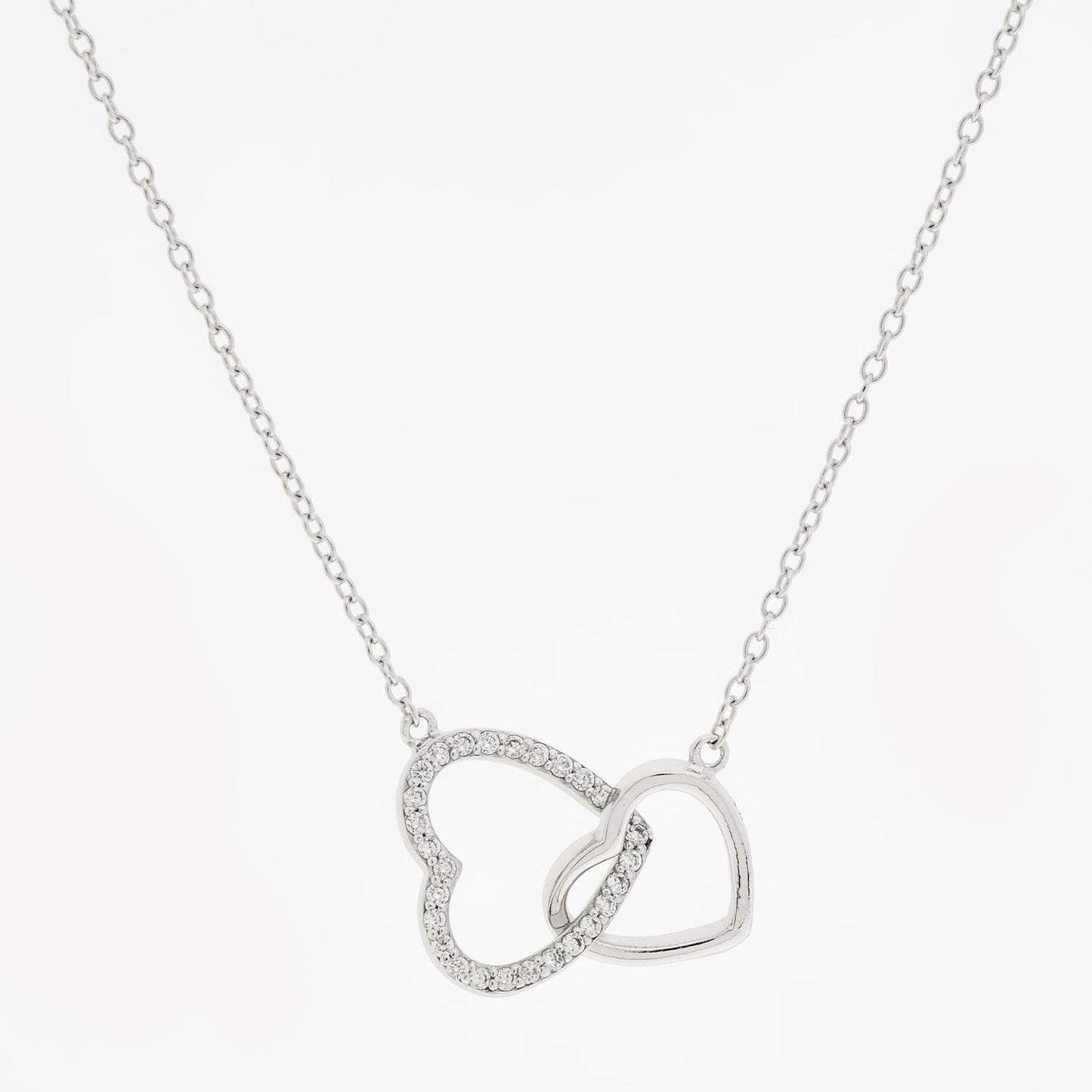 Sterling Silver Linked Hearts Necklace - RSVP Uganda