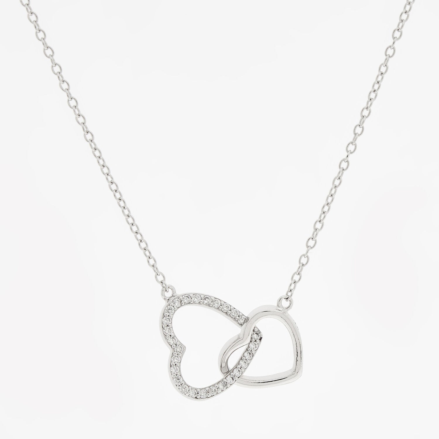 Sterling Silver Linked Hearts Necklace - RSVP Uganda
