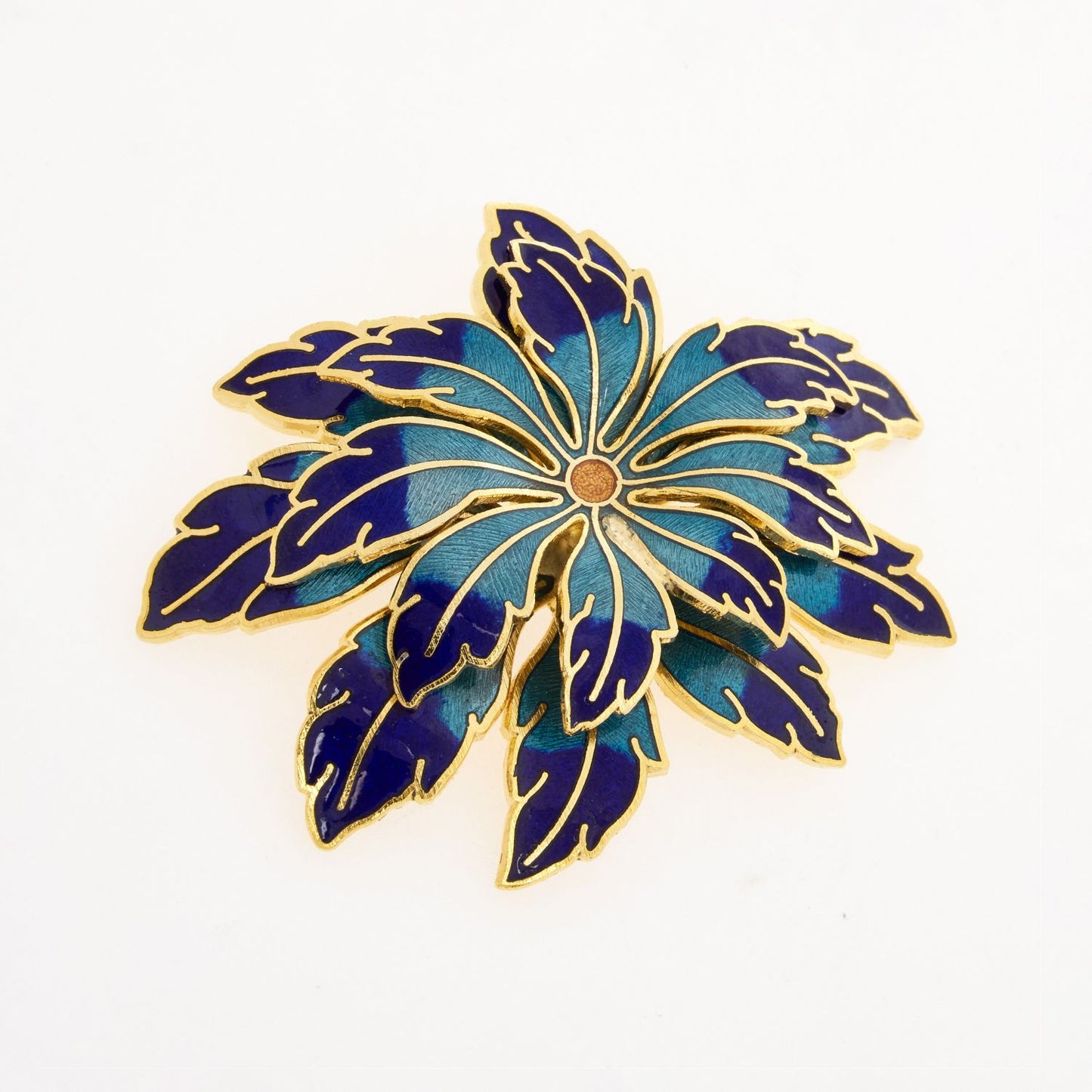 Susan Caplan Vintage Rediscovered 1980s lotus-flower brooch - RSVP Uganda