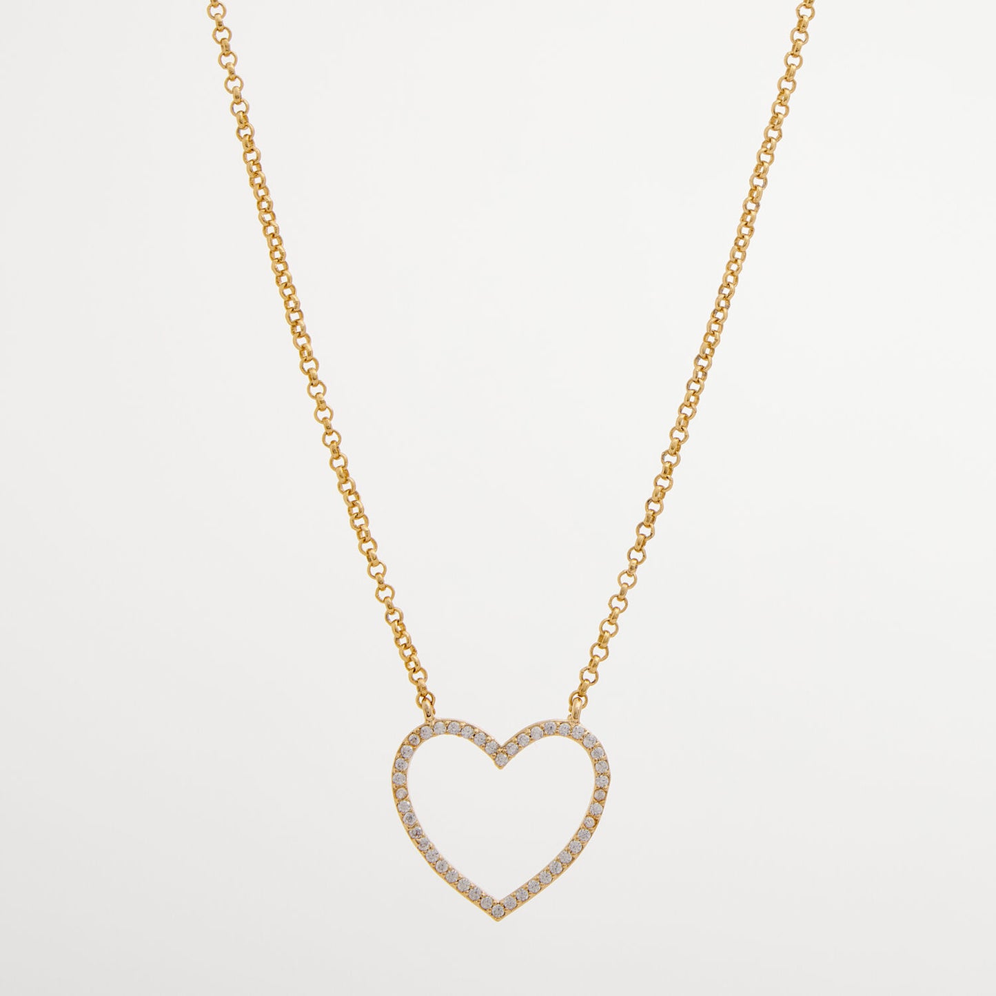 Crystal Heart Pendant Necklace