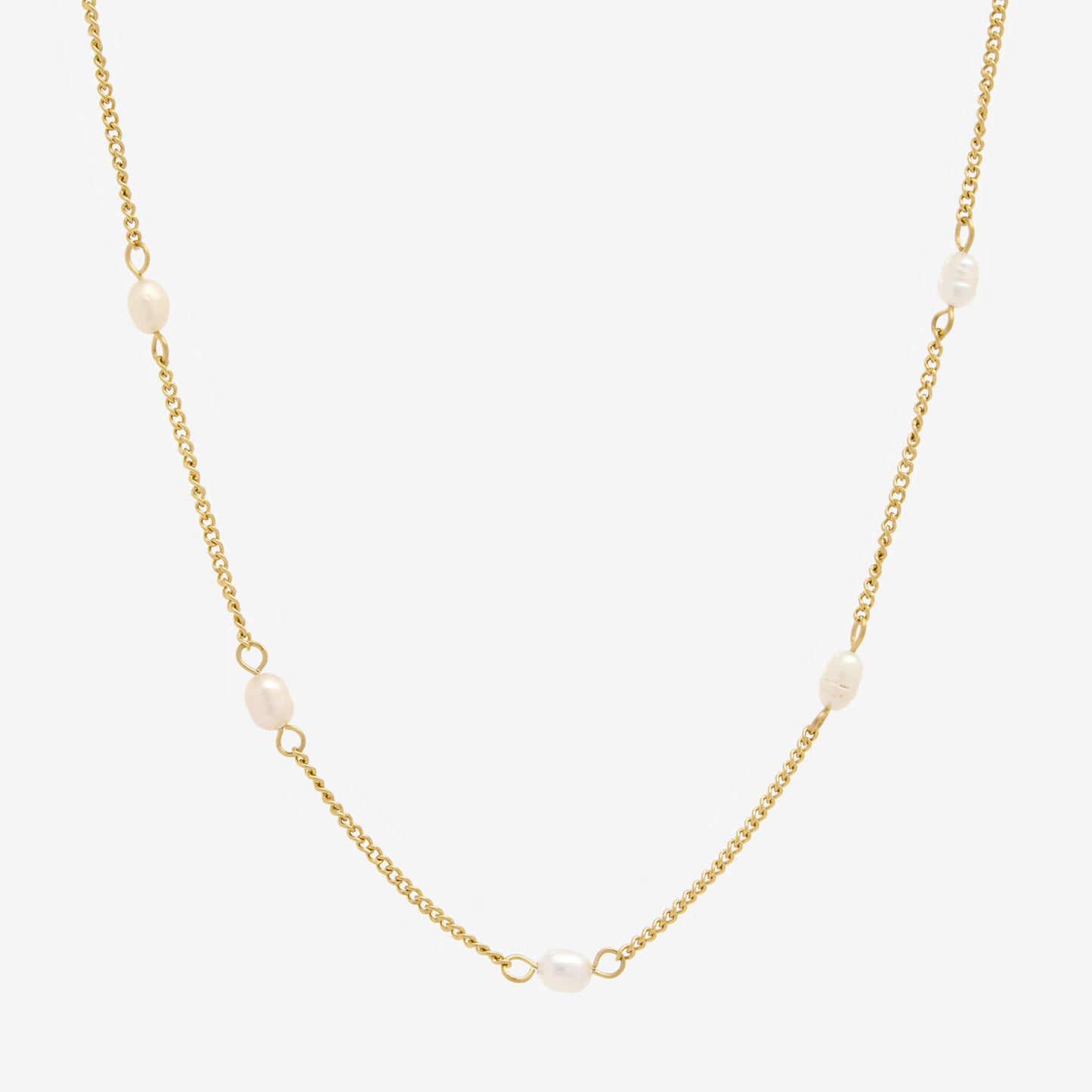 14ct Gold Plated Pearl Bead Necklace