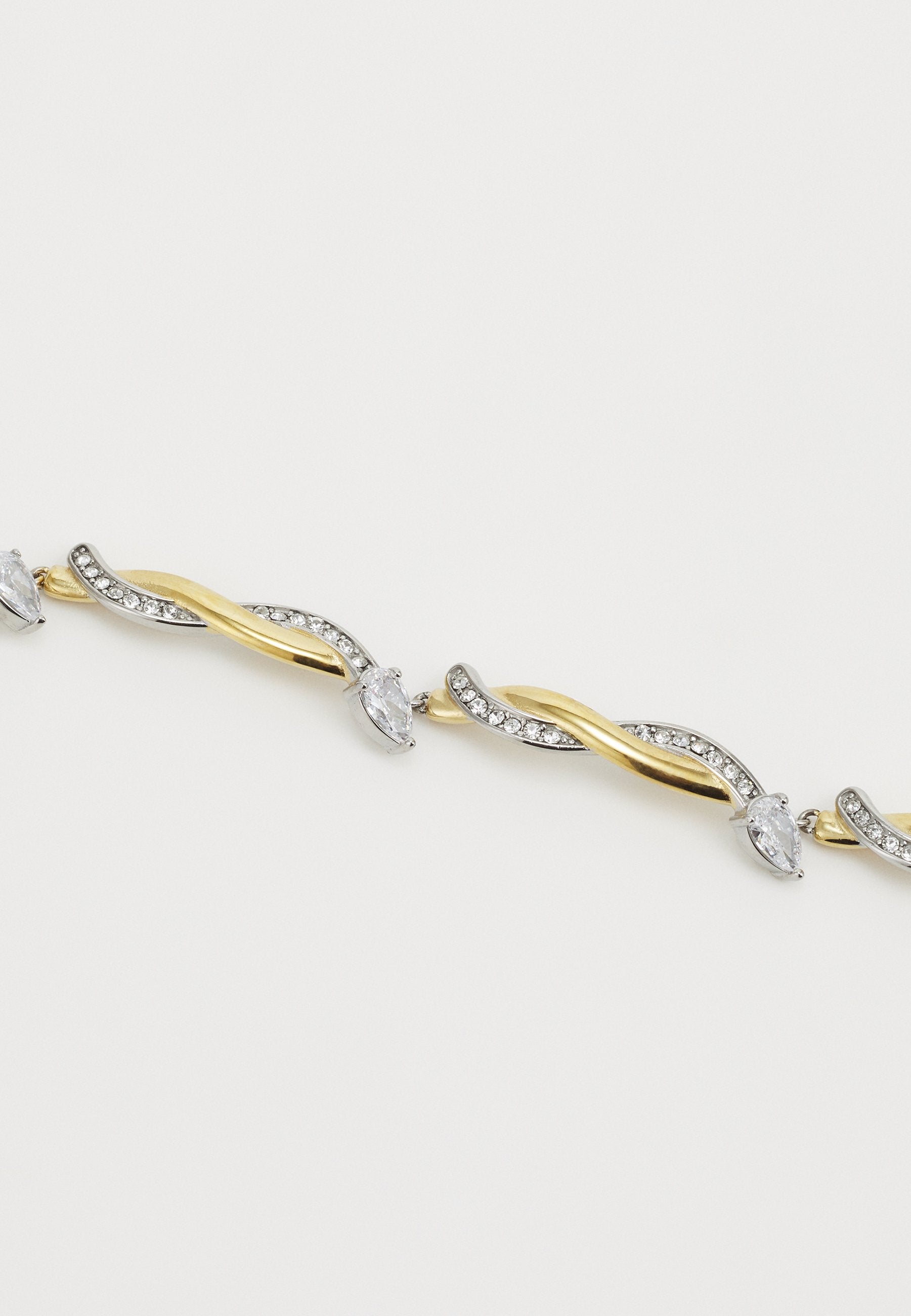 Gold Tone Stainless Steel Embellished Twist Detail Necklace - RSVP Uganda