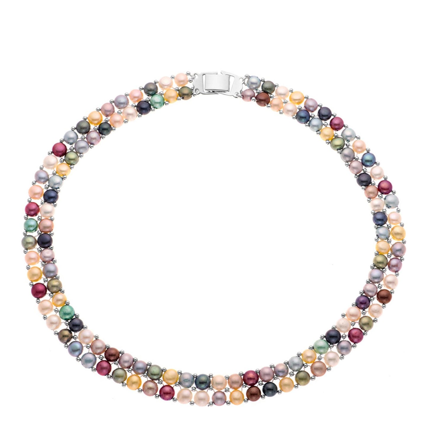 Multi Coloured Freshwater Pearl Necklace