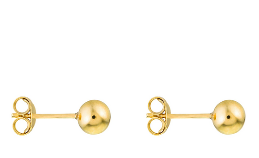 9ct Yellow Gold Dot Stud Earrings