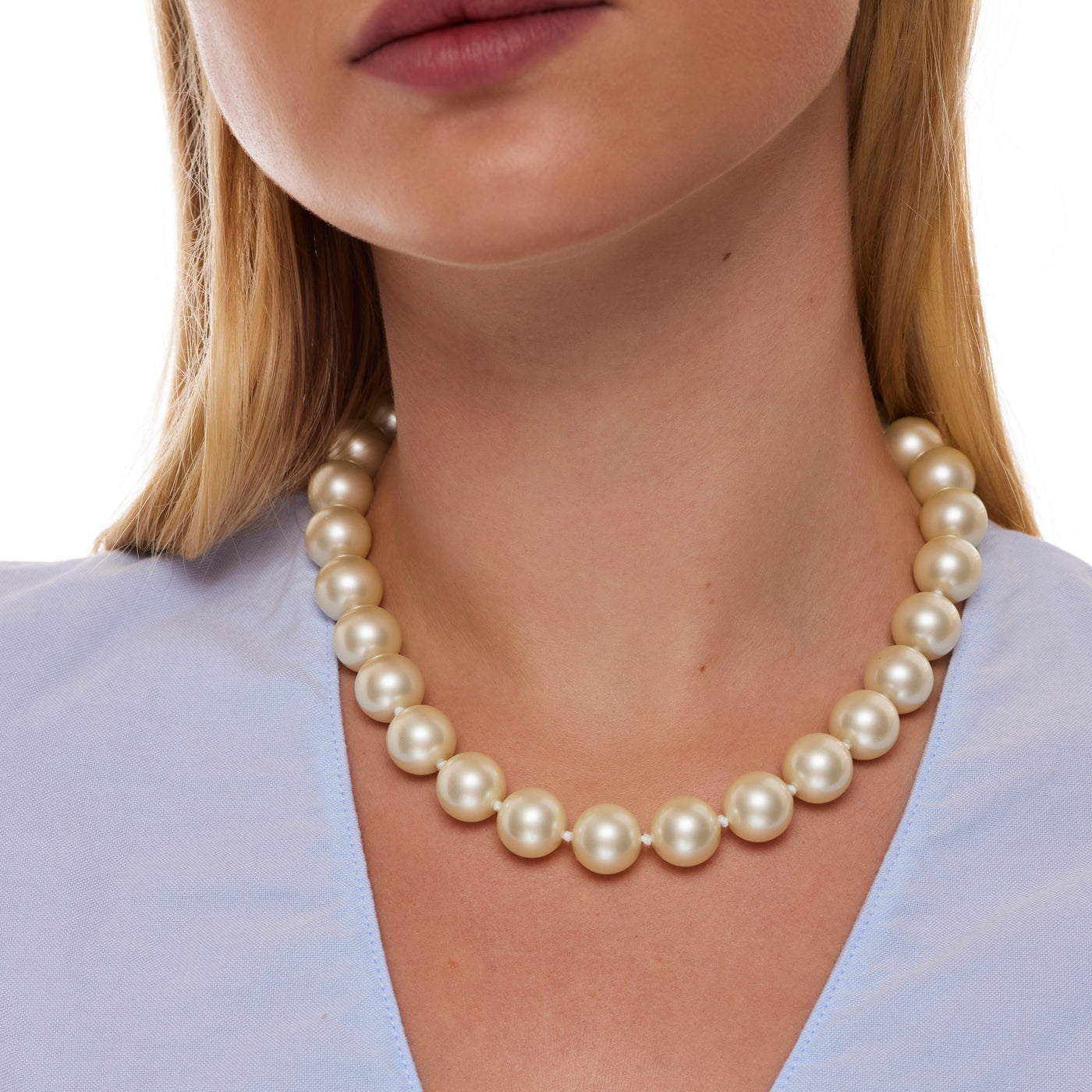 Kenneth Jay Lane Light Cultura Pearl Necklace