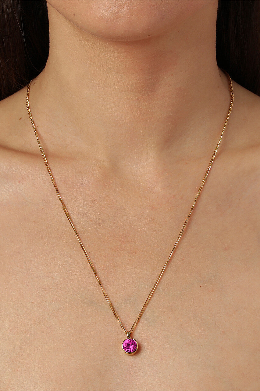 Dyrberg/Kern Rose Ette Gold Necklace with Swarovski Elements