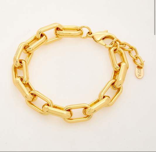 US Polo Assn Gold Plated Adele Chunky Bracelet