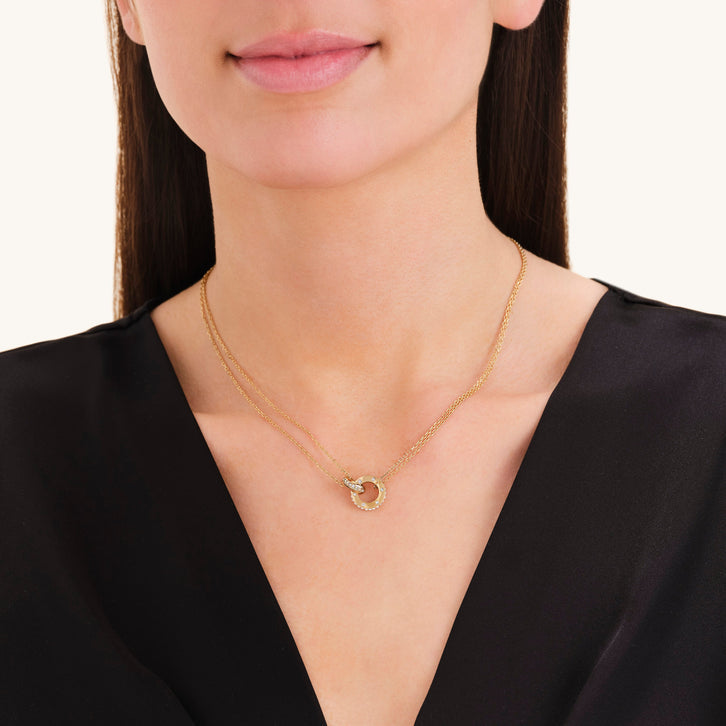 Gold Love Connection Necklace - RSVP Uganda