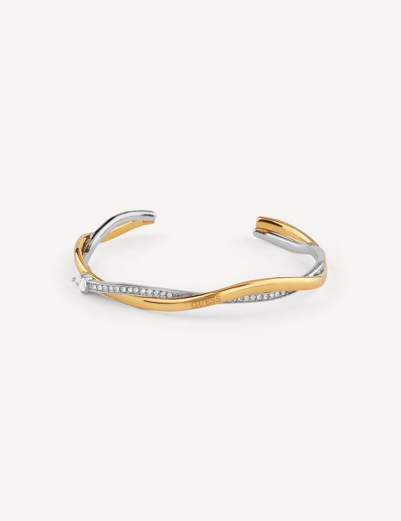 Guess Dual Tone Twist C Bangle - RSVP Uganda