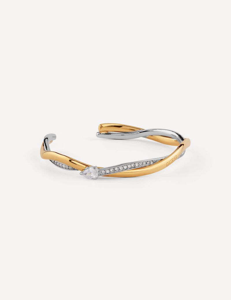 Guess Dual Tone Twist C Bangle - RSVP Uganda