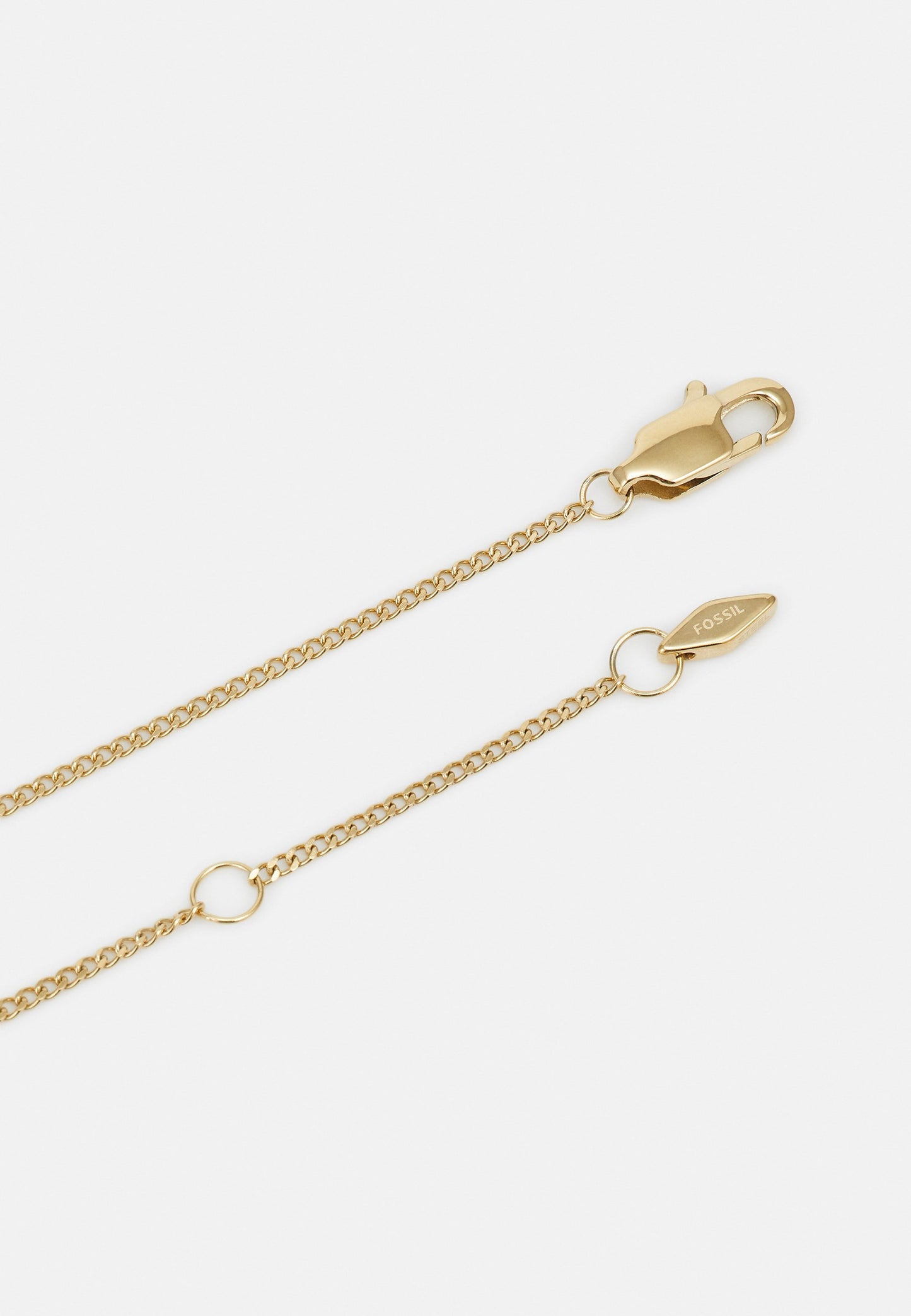 Fossil Harlow Linear Texture Gold-Tone Chain Necklace
