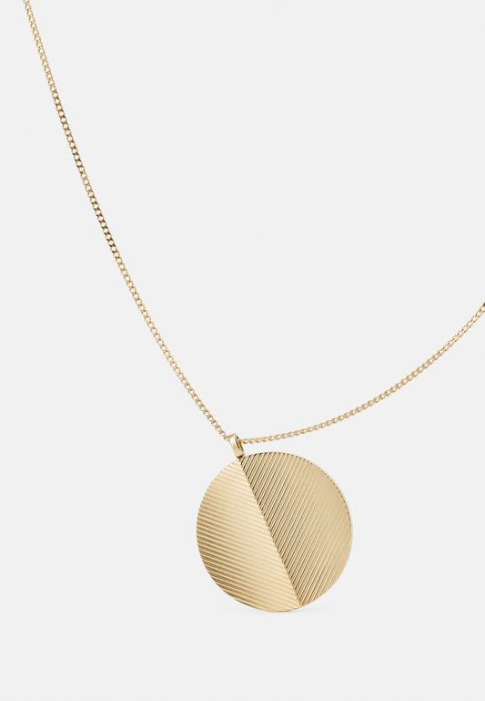 Fossil Harlow Linear Texture Gold-Tone Chain Necklace