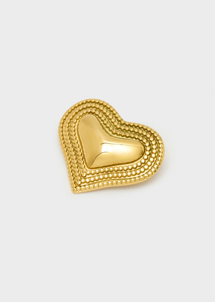 Studded Heart Brooch - RSVP Uganda