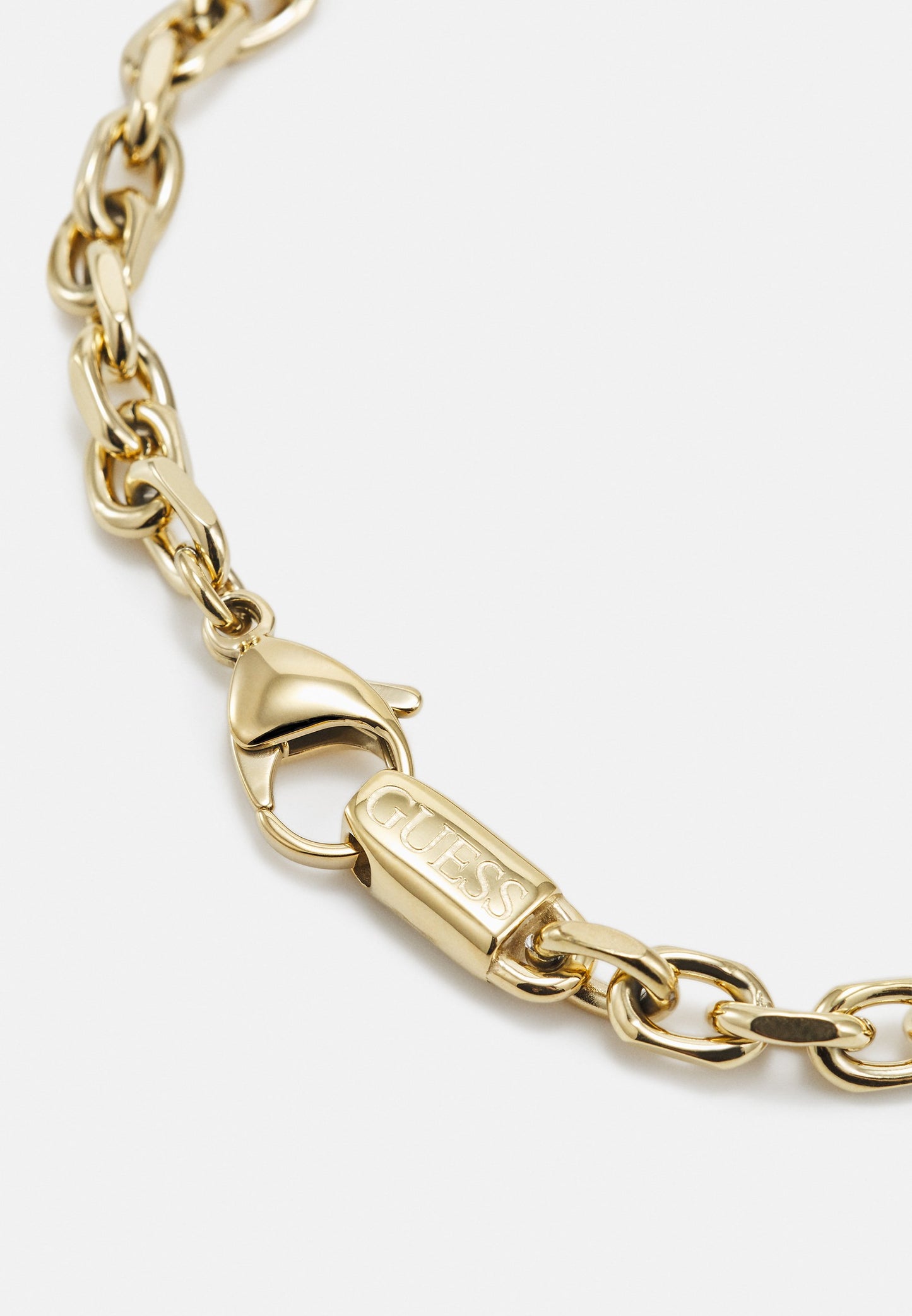Guess Yellow Gold Tone  Plate Bracelet