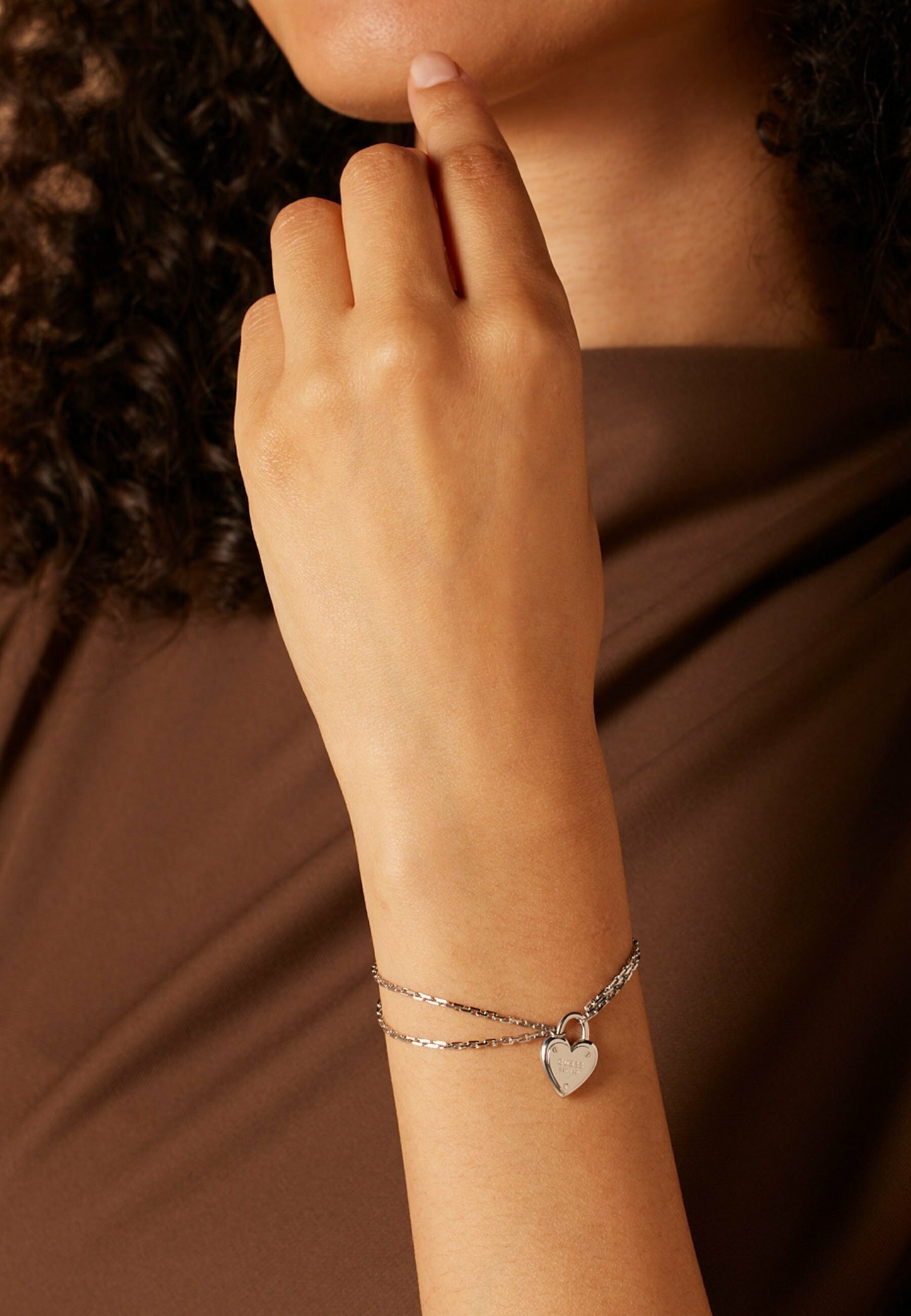 Guess Lock Heart Bracelet - RSVP Uganda