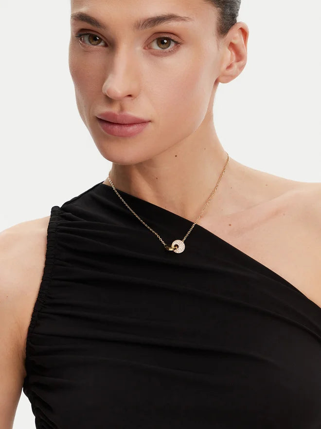 Guess Gold Tone Blooming Summer Pendant Necklace - RSVP Uganda