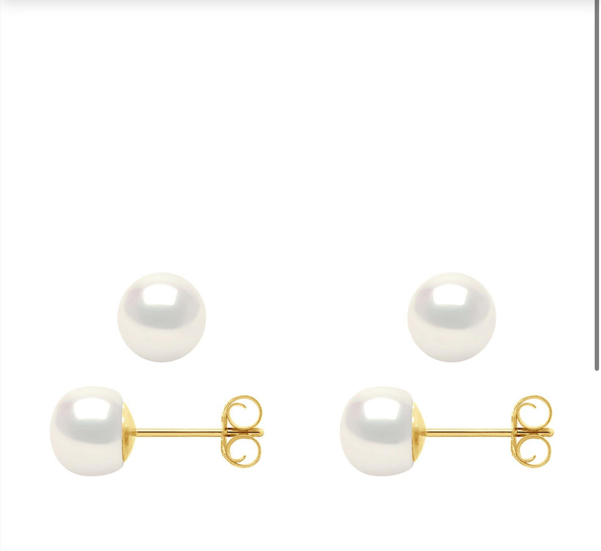 9ct Gold Cultured Freshwater Pearl Studs