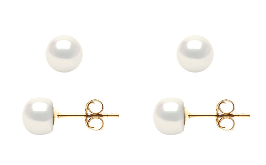 9ct Gold Cultured Freshwater Pearl Studs