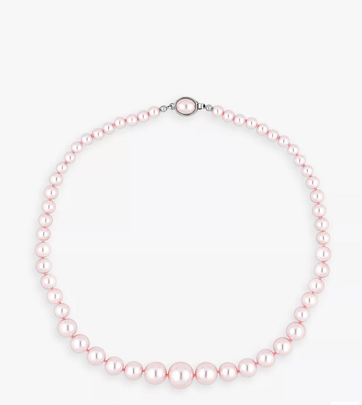 Graduating Pink Pearl Necklace
