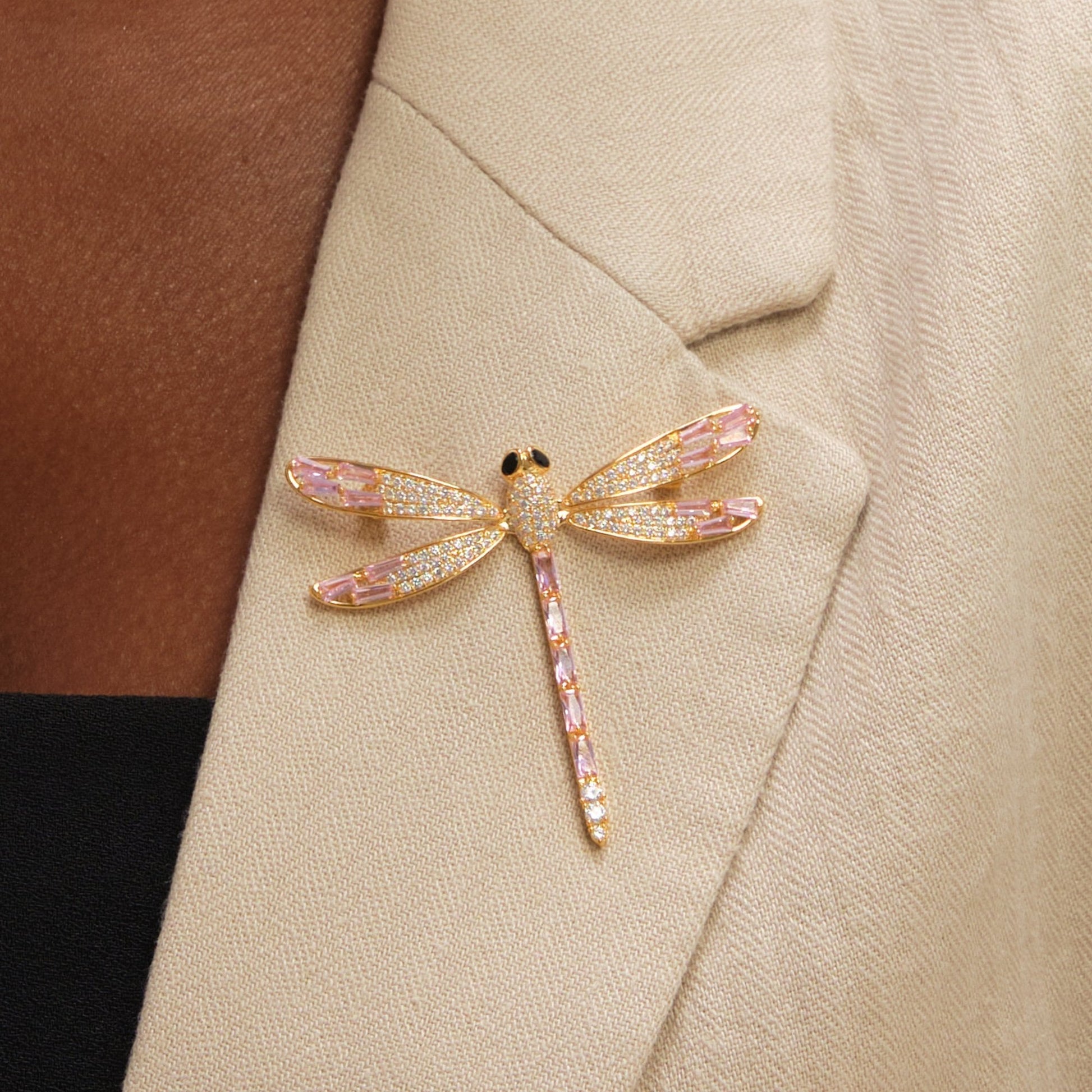 Pink Dragon Fly Brooch - RSVP Uganda