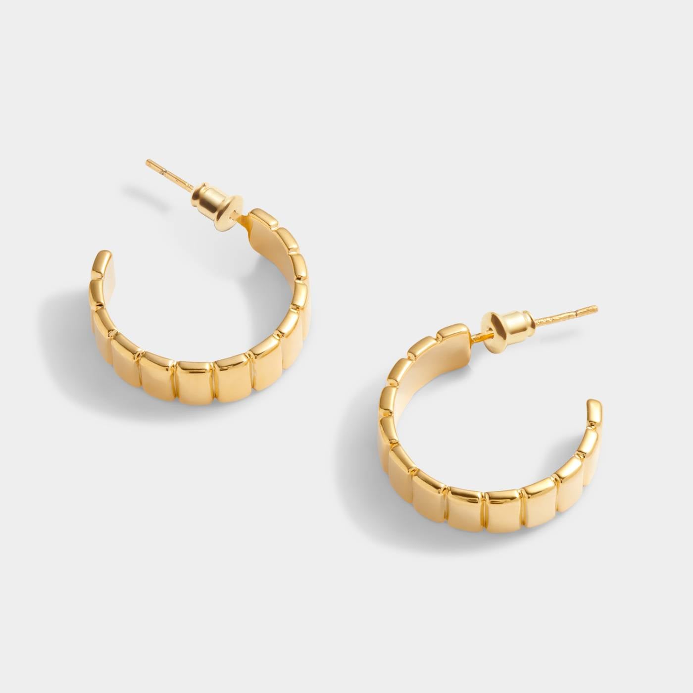 Gold Amulet Earrings