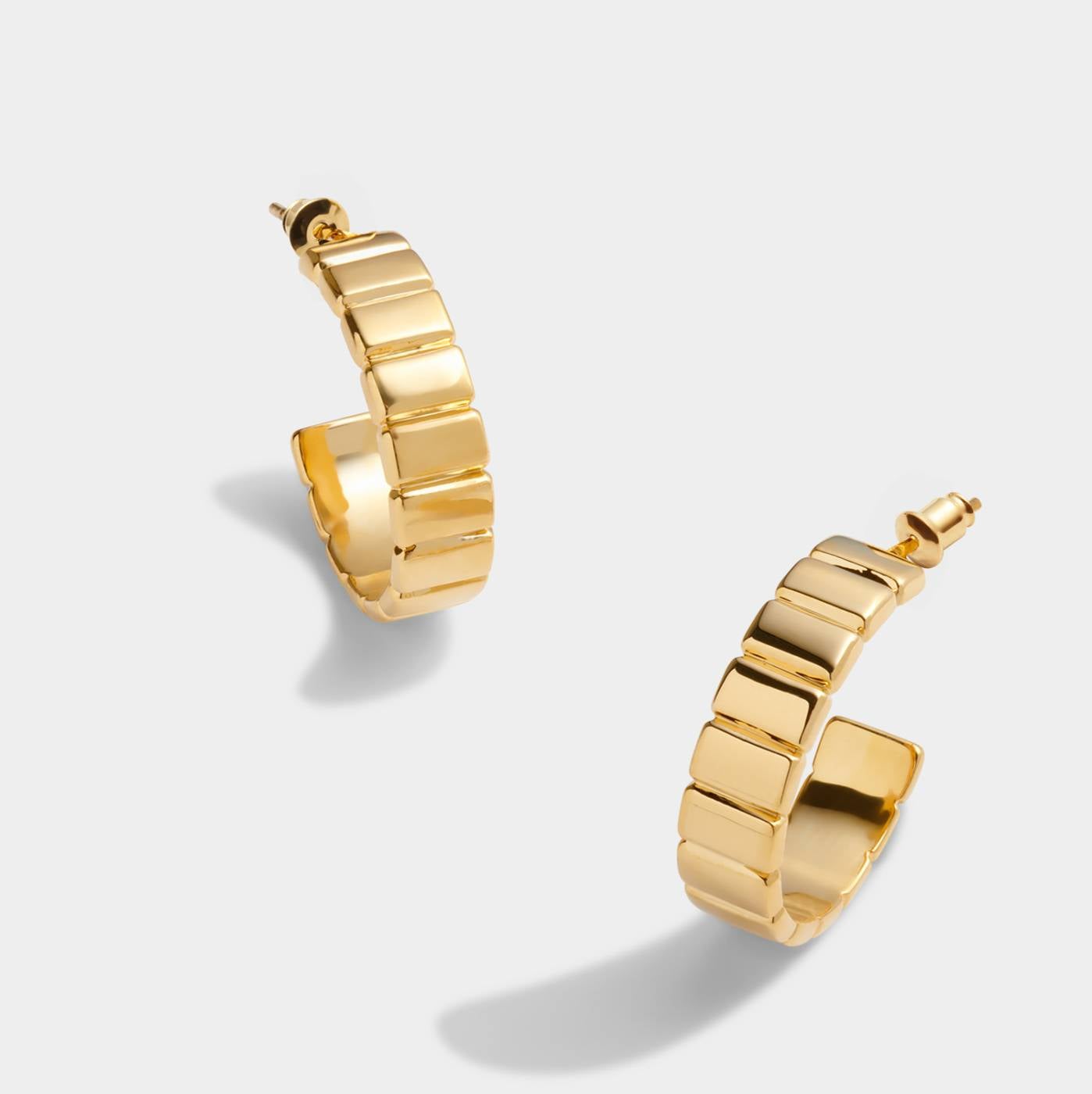 Gold Amulet Earrings